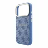  iPhone 18 Pro Kék Guess PU műbőr 4G aranykeretes dombornyomott Mag-3666339655143 5 kép