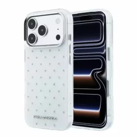  iPhone 18 Pro Fehér Karl Lagerfeld IML strasszköves MagSafe tok-3666339650612 1 kép