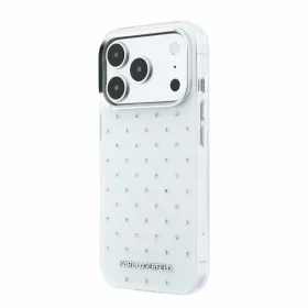  iPhone 18 Pro Fehér Karl Lagerfeld IML strasszköves MagSafe tok-3666339650612 2 kép