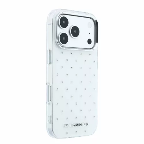  iPhone 18 Pro Fehér Karl Lagerfeld IML strasszköves MagSafe tok-3666339650612 4 kép