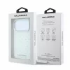 iPhone 18 Pro Fehér Karl Lagerfeld IML strasszköves MagSafe tok-3666339650612 7 kép