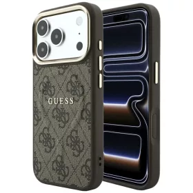  iPhone 18 Pro / iPhone 17 Pro barna Guess Embossed 4G Classic MagSafe-3666339655105 1 kép