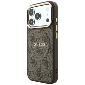  iPhone 18 Pro / iPhone 17 Pro barna Guess Embossed 4G Classic MagSafe-3666339655105 2 kép