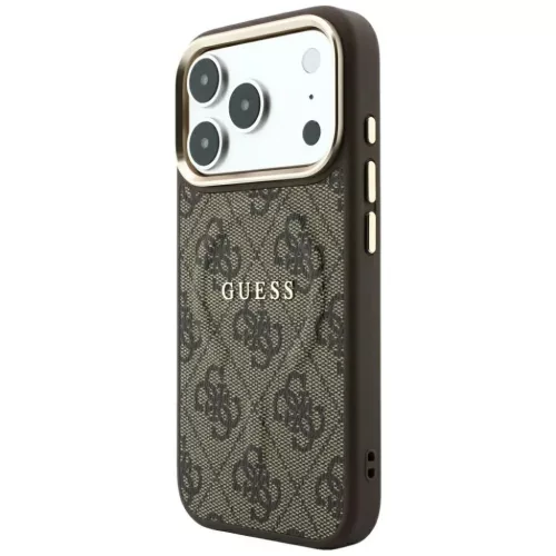  iPhone 18 Pro / iPhone 17 Pro barna Guess Embossed 4G Classic MagSafe-3666339655105 2 kép
