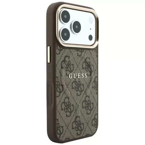  iPhone 18 Pro / iPhone 17 Pro barna Guess Embossed 4G Classic MagSafe-3666339655105 4 kép