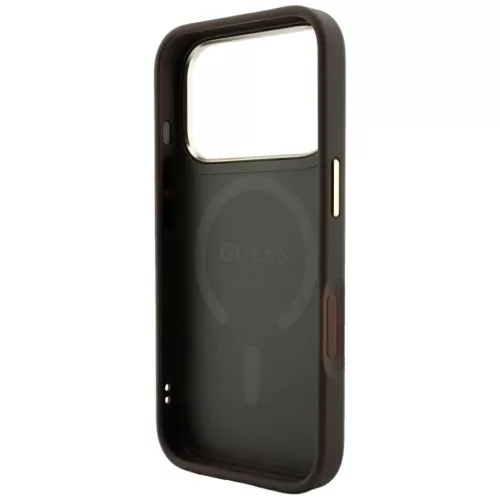  iPhone 18 Pro / iPhone 17 Pro barna Guess Embossed 4G Classic MagSafe-3666339655105 7 kép