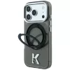  iPhone 18 Pro / 17 Pro fekete Karl Lagerfeld IML Ring Stand 360 Kameo-3666339661724 3 kép