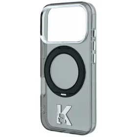  iPhone 18 Pro / 17 Pro fekete Karl Lagerfeld IML Ring Stand 360 Kameo-3666339661724 1 kép