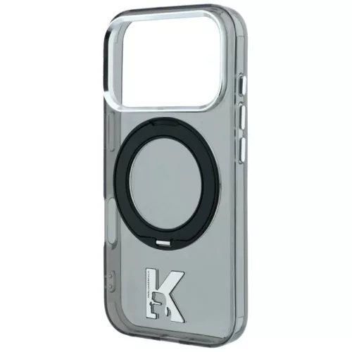  iPhone 18 Pro / 17 Pro fekete Karl Lagerfeld IML Ring Stand 360 Kameo-3666339661724 1 kép