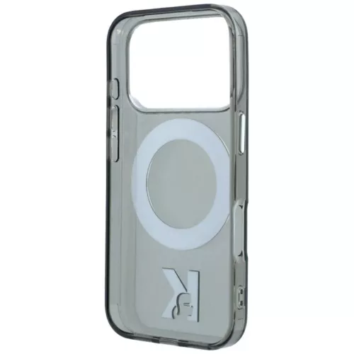  iPhone 18 Pro / 17 Pro fekete Karl Lagerfeld IML Ring Stand 360 Kameo-3666339661724 4 kép