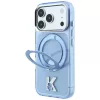  Apple iPhone 18 Pro / 17 Pro kék Karl Lagerfeld IML Ring Stand 360 K-3666339661762 5 kép