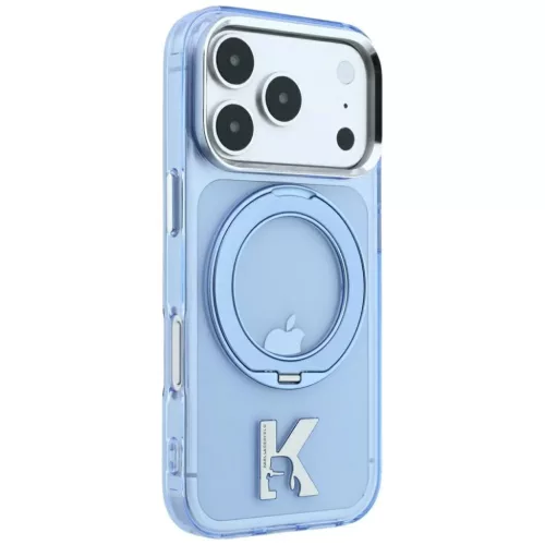  Apple iPhone 18 Pro / 17 Pro kék Karl Lagerfeld IML Ring Stand 360 K-3666339661762 2 kép