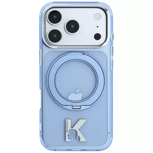  Apple iPhone 18 Pro / 17 Pro kék Karl Lagerfeld IML Ring Stand 360 K-3666339661762 6 kép