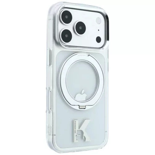  iPhone 18 Pro / 17 Pro Karl Lagerfeld IML Ring Stand 360 Kameo Metal -3666339661687 3 kép