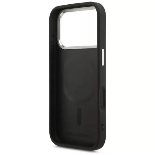  Apple iPhone 18 Pro / 17 Pro fekete Karl Lagerfeld Embossed Open Ring-3666339659523 7 kép