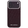  iPhone 18 Pro / 17 Pro bordó Karl Lagerfeld Grained Allover Logo Met-3666339660086 3 kép