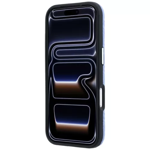 iPhone 18 Pro / 17 Pro kék Karl Lagerfeld szemcsés, teljes felület-3666339660000 5 kép
