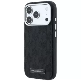  iPhone 18 Pro / 17 Pro fekete Karl Lagerfeld Grained Mono Resin Logo -3666339658243 2 kép