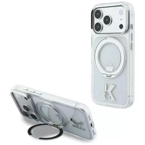  iPhone 18 Pro Max / 17 Pro Max Karl Lagerfeld IML Ring Stand 360 Kame-3666339661694 6 kép
