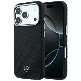  iPhone 17 Pro / 18 Pro Mercedes Leather Semi Wrap Wood Effect MagSafe-3666339651343 1 kép