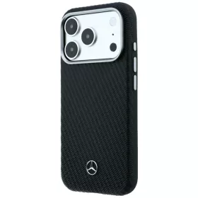  iPhone 17 Pro / 18 Pro Mercedes Leather Semi Wrap Wood Effect MagSafe-3666339651343 2 kép