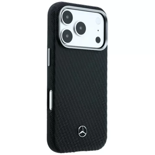  iPhone 17 Pro / 18 Pro Mercedes Leather Semi Wrap Wood Effect MagSafe-3666339651343 4 kép