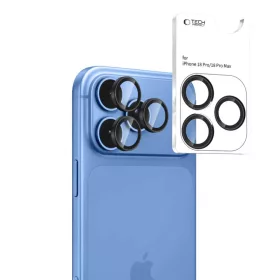 Apple iPhone 18 Pro / 18 Pro Max fekete Tech-Protect Camring Fit+ kame-5906302325016 2 kép