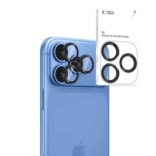 Apple iPhone 18 Pro / 18 Pro Max fekete Tech-Protect Camring Fit+ kame-5906302325016 2 kép
