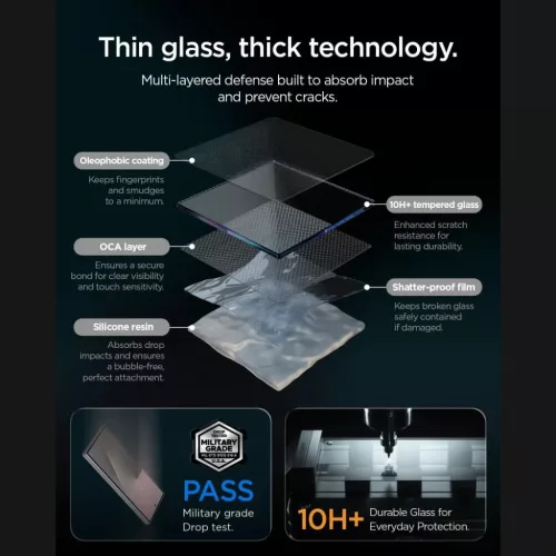  Samsung Galaxy Z Fold 7 / 8 Ultra Spigen Glas.tR EZ Fit Pro 2 db-os a-8800337253764 9 kép
