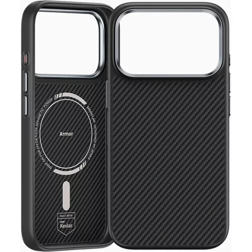  iPhone 18 Pro/17 Pro fekete Benks Armor Pro mágneses Kevlár tok fé-6948005929404 2 kép