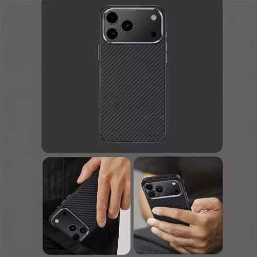  iPhone 18 Pro/17 Pro fekete Benks Armor Pro mágneses Kevlár tok fé-6948005929404 8 kép