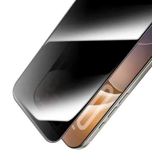  iPhone 18 Pro fekete Benks Ultra Shield Privacy edzett üveg kijelző-6948005932305 4 kép
