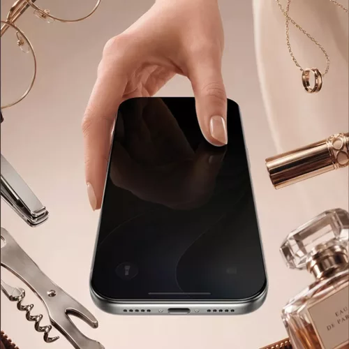  iPhone 18 Pro fekete Benks Ultra Shield Privacy edzett üveg kijelző-6948005932305 7 kép