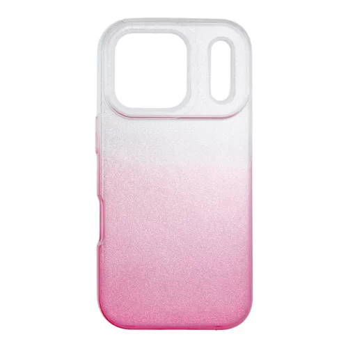  Apple iPhone 17 Pro / 18 Pro Átlátszó rózsaszín Shining tok-5903396478178 2 kép