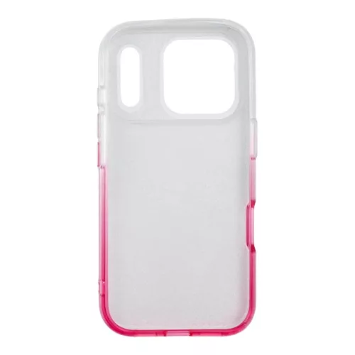  Apple iPhone 17 Pro / 18 Pro Átlátszó rózsaszín Shining tok-5903396478178 3 kép