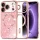  iPhone 18 Pro / iPhone 17 Pro rozéarany Techsuit Luxury Glitter MagSafe tok