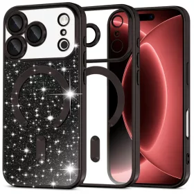  iPhone 18 Pro Max / iPhone 17 Pro Max fekete Techsuit Luxury Glitter -5949419379596 1 kép