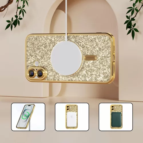  iPhone 18 Pro / iPhone 17 Pro fekete Techsuit Luxury Glitter MagSafe -5949419379480 6 kép