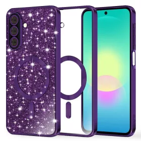 Samsung Galaxy A27 5G mélylila Techsuit Luxury Glitter MagSafe tok-5949419375260 1 kép