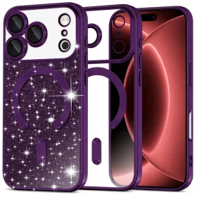  iPhone 18 Pro Max / iPhone 17 Pro Max mélylila Techsuit Luxury Glitt-5949419379527 1 kép