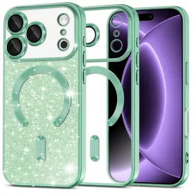  iPhone 18 Pro / iPhone 17 Pro világoszöld Techsuit Luxury Glitter M-5949419379404 1 kép