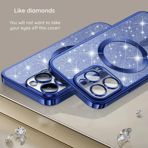  iPhone 18 Pro / iPhone 17 Pro világoszöld Techsuit Luxury Glitter M-5949419379404 9 kép