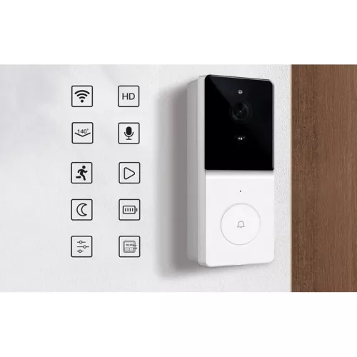 Moes WDB-TY-B20 Wi-Fi videós ajtócsengő, 1080p, fekete-6974246477381 3 kép