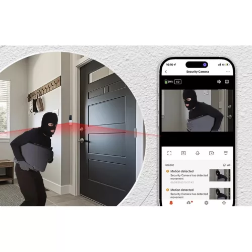 Moes WDB-TY-B20 Wi-Fi videós ajtócsengő, 1080p, fekete-6974246477381 5 kép