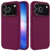 iPhone 18 Pro / 17 Pro egyszínű szilikon tok (lila) tok