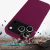 iPhone 18 Pro / 17 Pro egyszínű szilikon tok (lila) tok- 3 kép