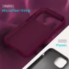 iPhone 18 Pro / 17 Pro egyszínű szilikon tok (lila) tok- 6 kép