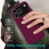 iPhone 18 Pro / 17 Pro egyszínű szilikon tok (lila) tok- 7 kép