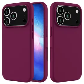iPhone 18 Pro Max / 17 Pro Max egyszínű szilikon tok (lila) tok- 1 kép