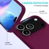 iPhone 18 Pro Max / 17 Pro Max egyszínű szilikon tok (lila) tok- 2 kép